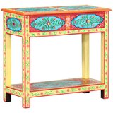  ročno barvana konzolna mizica 80x35x75 cm trden mangov les, (20715495) | Shoptok.si