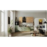 Flex-Well Kuhinjski Blok Z Aparati Cara, Zelena, Barva Hrasta Cene