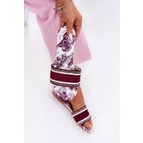 Boto Patterned Flat Sandals Women Bordeaux Leysi | shoptok.hr