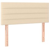 vidaXL Box spring postelja z vzmetnico krem 120x190 cm blago, (21111597) | Shoptok.si