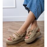 D/CEO marka niezdefiniowana Brown women's loafers with gold decoration Frada | Shoptok.si