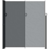  Bočna tenda na uvlačenje crna 220 x 500 cm | shoptok.hr
