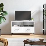The Living Store TV omarica visok sijaj bela 80x36x50 cm inženirski les - TV Omarica, (21434398) Cene
