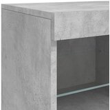  Komoda s LED svjetlima siva boja betona 81x37x67 cm | shoptok.hr