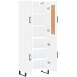  Visoka komoda bijela 69,5x34x180 cm konstruirano drvo | shoptok.hr