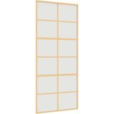  Drsna vrata zlata 90x205 cm mat ESG steklo in aluminij, (20983321) | Shoptok.si