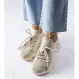 Gemre Beige fabric sports shoes Lavallée | Shoptok.si