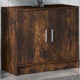 vidaXL Ormarić za umivaonik boja dimljenog hrasta 63x29x55 cm drveni cijene