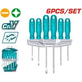 Total 6-delni set izvijačev, z 1 kos plastičnim nosilcem (THTDC250601) | Shoptok.si