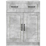  Strani šal Betonsko siva 66 x 34,5 x 87 cm Inženirski les, (5000217678) | Shoptok.si