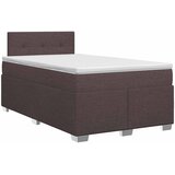  Boxspring krevet s madracem Tamno smeđa 120 x 200 cm Tkanina | shoptok.hr
