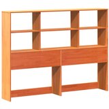 vidaXL Posteljni okvir brez vzmetnice vošč. rjav 150x200 cm borovina | Shoptok.si