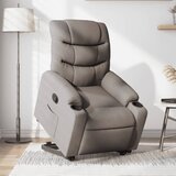 vidaXL naslanjač s funkcijo vstajanja taupe blago | Shoptok.si