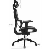 LVN System Ergonomski stol Control Series Black | Shoptok.si