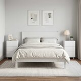  Noćni ormar 2 pcs Bijela 33,5 x 34,5 x 60 cm Konstruirano drvo Cijene
