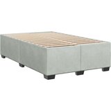 vidaXL Box spring krevet s madracem svjetlosivi 120x200 cm baršunasti | shoptok.hr