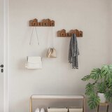  Vješalica Smeđa 48 x 8 x 15 cm Čvrsto mahagonijsko drvo | Eponuda.ba