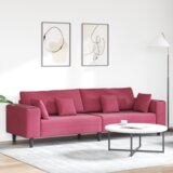  Baršunasta sofa s jastukom s jastukom 208 cm Baršun Cijene