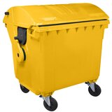  plastični kontejner 1100l sa polukružnim poklopcem žuti 1018-11 Cene
