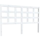  Uzglavlje za krevet bijelo 145 5x4x100 cm od masivne borovine | shoptok.hr