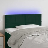  LED uzglavlje tamnozeleno 80 x 5 x 78/88 cm baršunasto | shoptok.hr