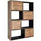Livetastic PISARNIŠKI REGAL 120/175/40 cm barve indijskega rožnega lesa Cene