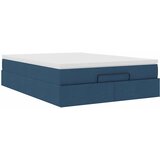  Otomanski krevet s madracem plavi 140x190cm od tkanine | shoptok.hr