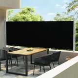  The Living Store Zložljiva stranska tenda za teraso 600x160 cm črna - Stranska Tenda, (21750585) | Shoptok.si