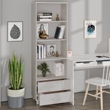  Visoka komoda HAMAR bijela 60 x 35 x 180 cm od masivne borovine | shoptok.hr