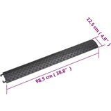 vidaXL Rampe za zaštitu kabela 2 kom 98 5 cm crne | shoptok.hr