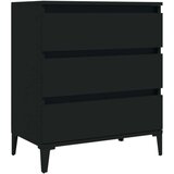  Komoda črna 60x35x70 cm inženirski les, (20654522) | Shoptok.si