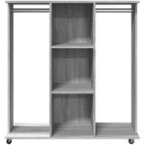 Ormar s kotačima sivi hrast 102 x 38 x 110 cm konstruirano drvo | shoptok.hr