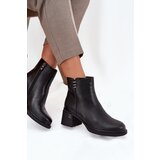 VINCEZA Leather Insulated Women's Ankle Boots on Block | Shoptok.si