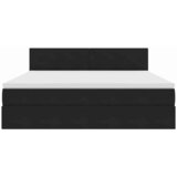  Krevet s prostorom za pohranu s LED-om Crna 160 x 200 cm Baršun | shoptok.hr