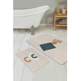 Mila Home Bež od samta kupaonske prostirke u setu 2 kom 60x100 cm Geometry Shapes – | shoptok.hr