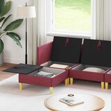  Set namještaja za dnevni boravak 6 pcs Vinska crvena Tkanina | shoptok.hr