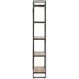 vidaXL Knjižna omara 5-nadstropna 140x30x180 cm trden predelan les | Shoptok.si