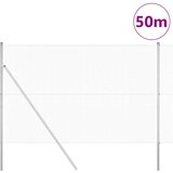 vidaXL varjena žična ograja s 13 deskami 1.6x50 m pocinkano jeklo | Shoptok.si
