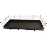 modular cage 5x2 pig rabbit hedgehog black 180 x 75 x 37 cm