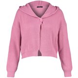 Trendyol Pink Hoodie and Knitwear Cardigan | Shoptok.si