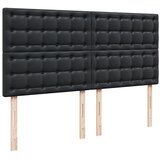  Krevet s oprugama i madracem crni 200x200 cm od umjetne kože | shoptok.hr