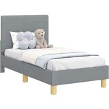  Posteljica za malčke z vzglavjem Svetlo siva 70 x 140 cm blago, (5000105436) | Shoptok.si