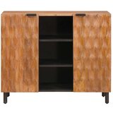  Kreveta Finš acacije smeđa 90 x 33 5 x 75 cm Čvrsto drvo manga | shoptok.hr