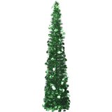 vidaXL Zložljiva umetna novoletna jelka zelena 180 cm PET | Shoptok.si