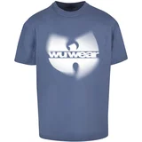 Wu-Wear Men's T-shirt Faded Logo Blue