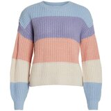 Vila Pulover kremna / modra / lila / roza | Shoptok.si