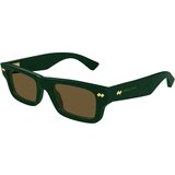 Bottega Veneta BV1351S 005 ONE SIZE (50) Zelena/Rjava Cene