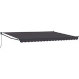  Ručno sklopiva tenda Antracit 4 x 2 m Poliester s PU premazom - Antracit (antracitni okvir) 4 x 2 m | shoptok.hr