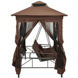 Gazebo Paviljon z gugalnico kavno rjav, (21831856) | Shoptok.si
