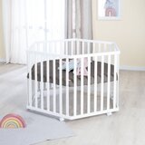 Roba Bijeli putni krevetić s podesivom visinom/na kotačićima – | shoptok.hr